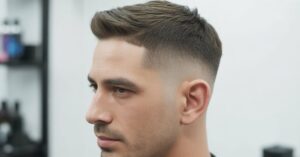 men's fade haircut white