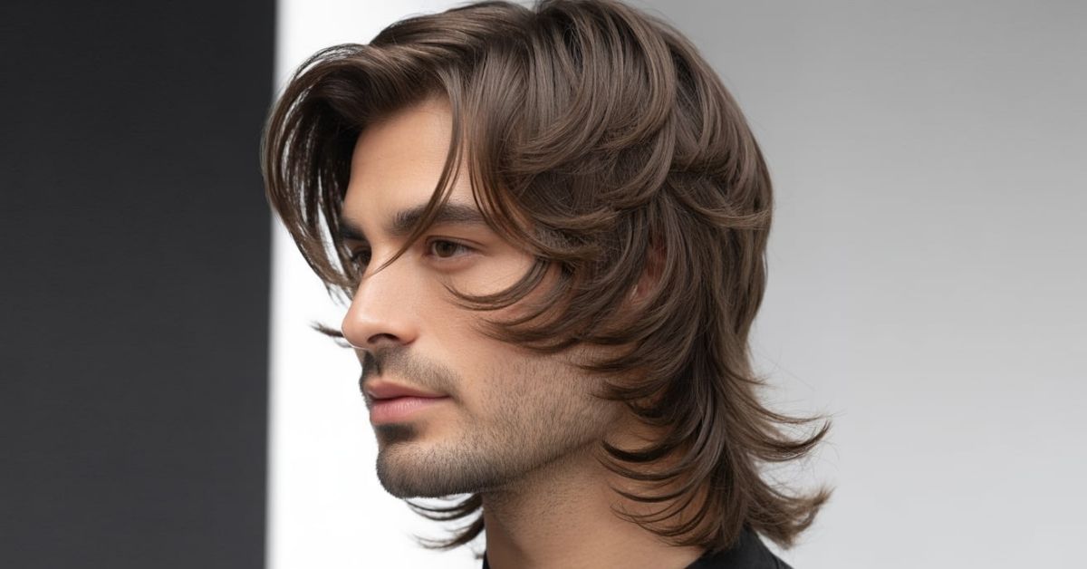 long layered men's haircut