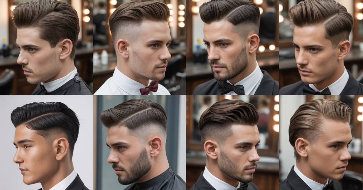 slick back haircut men