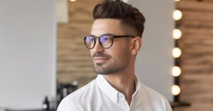 haircut men glasses